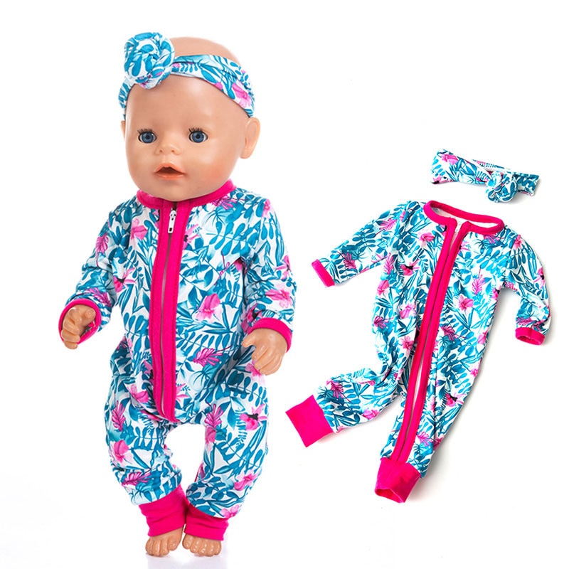 New Pajamas Fit For 17Inches Zapf Baby Born Doll 43cm Born Babies Doll Clothes
