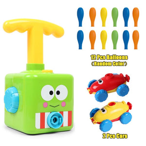 Power Balloon Launch Tower Toy Puzzle Fun Education Inertia Air Power Balloon Car Science Experimen Toy for Children Gift