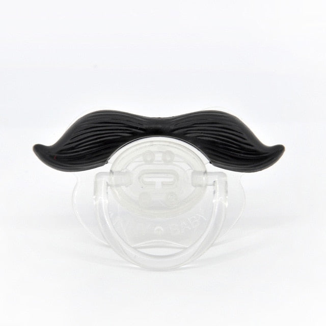 Top Silicone Funny Nipple Dummy Baby Pacifiers Soother Joke Prank Toddler Pacy Orthodontic Nipples Teether Beard Kiss Pacifier