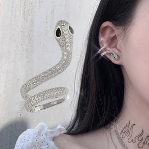 New Fashion Punk Butterfly Clip Earring for Teens Women Men Ear Cuffs Zinc Alloy Cool Jewelry Vintage Retro Chain Earings Metal