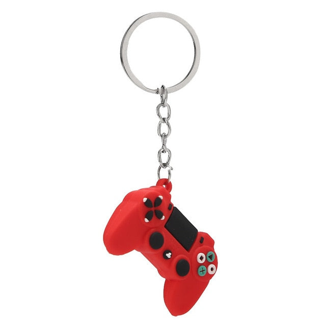 Creative Video Game Handle Keychain Simulation Joystick Model Key Chain Ring Pendant Men Women Couple Key Holder Trinket Gift