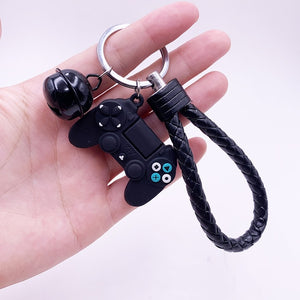 Creative Video Game Handle Keychain Simulation Joystick Model Key Chain Ring Pendant Men Women Couple Key Holder Trinket Gift
