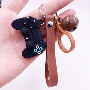 Creative Video Game Handle Keychain Simulation Joystick Model Key Chain Ring Pendant Men Women Couple Key Holder Trinket Gift