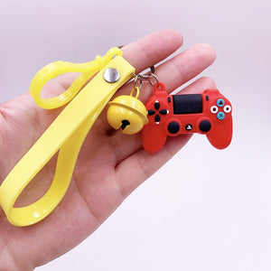 Creative Video Game Handle Keychain Simulation Joystick Model Key Chain Ring Pendant Men Women Couple Key Holder Trinket Gift