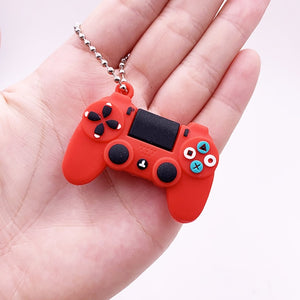 Creative Video Game Handle Keychain Simulation Joystick Model Key Chain Ring Pendant Men Women Couple Key Holder Trinket Gift