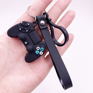 Creative Video Game Handle Keychain Simulation Joystick Model Key Chain Ring Pendant Men Women Couple Key Holder Trinket Gift