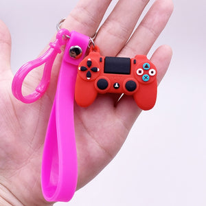 Creative Video Game Handle Keychain Simulation Joystick Model Key Chain Ring Pendant Men Women Couple Key Holder Trinket Gift