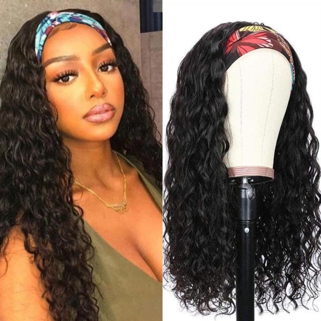 Headband Wig Human Hair Straight Brazilian No Glue Ombre Headband Human Hair Wig For Black Women Remy 150% Highlight Wig Vrvogue