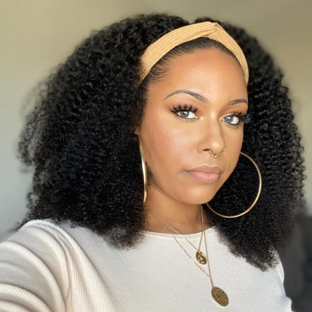 Headband Wig Human Hair Straight Brazilian No Glue Ombre Headband Human Hair Wig For Black Women Remy 150% Highlight Wig Vrvogue