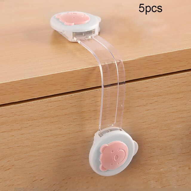 Child Safety Lock Baby Drawer Lock Child Anti-opening Cabinet Door Refrigerator Lock Buckle Baby Anti-pinch Safety Buckle