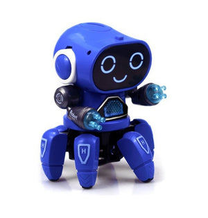 Smart Dancing Robot Electronic Six-claw Dance RC Robot Included LED Music Nina Robot Toys for Children Birthday Gift