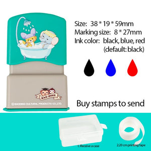Children's Name Seal Custom Student's Name Stamp  Kindergarten Clothes Waterproof Name Sticker Will Not be Washed Off