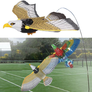 Funny Toys Big Electric Eagle Flying Bird LED Light Eye Glowing Sound Bird Hawk Toys Kids Educational Toys Gift