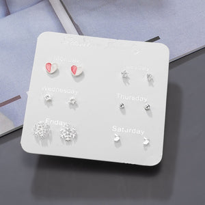 Women's Earrings Korean Stud Earrings for Women Vintage Pearl Butterfly Gold Cross Earring Set 2021 Trend Earings Femauu Jewelry