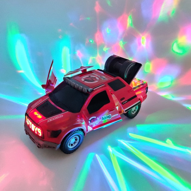 Electric dancing deformation rotating universal police car toy car boy toy child kid girl car Christmas birthday gift