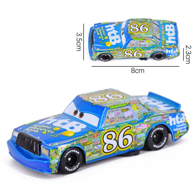 Car diney Pixar Car 3 Lightning McQueen Mater Jackon torm Ramirez 1:55 Diecat Vehicle Metal Alloy Boy Kid Toy Chritma