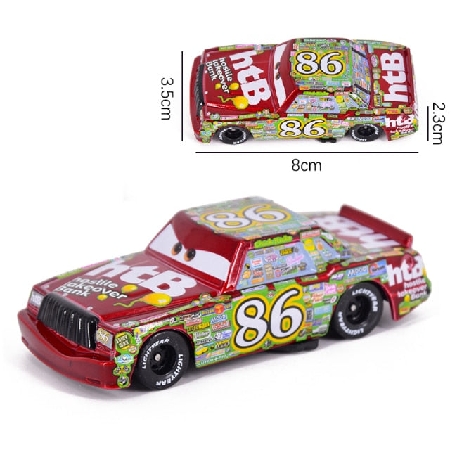Car diney Pixar Car 3 Lightning McQueen Mater Jackon torm Ramirez 1:55 Diecat Vehicle Metal Alloy Boy Kid Toy Chritma