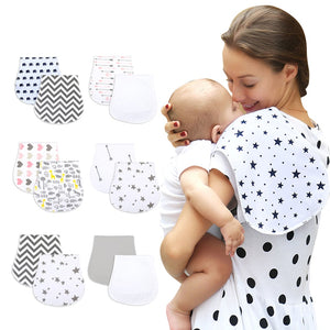 2Pcs/Lot Burp Cloth Organic Cotton Absorbent Towel Soft Comfortable Baby Burp Cloths Wholesale Fashionable Burp Cloth Boy Bibs