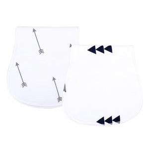2Pcs/Lot Burp Cloth Organic Cotton Absorbent Towel Soft Comfortable Baby Burp Cloths Wholesale Fashionable Burp Cloth Boy Bibs