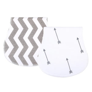 2Pcs/Lot Burp Cloth Organic Cotton Absorbent Towel Soft Comfortable Baby Burp Cloths Wholesale Fashionable Burp Cloth Boy Bibs