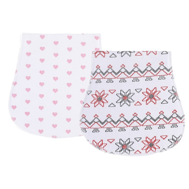 2Pcs/Lot Burp Cloth Organic Cotton Absorbent Towel Soft Comfortable Baby Burp Cloths Wholesale Fashionable Burp Cloth Boy Bibs