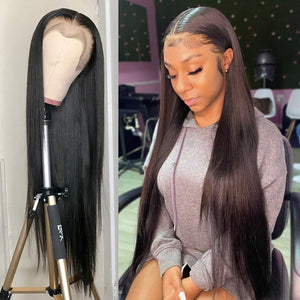 13x4 Straight Lace Front Wig Human Hair Wigs For Women Human Hair 30 Inch Full Hd Transparent Lace Frontal Wig Brazilian Bob Wig