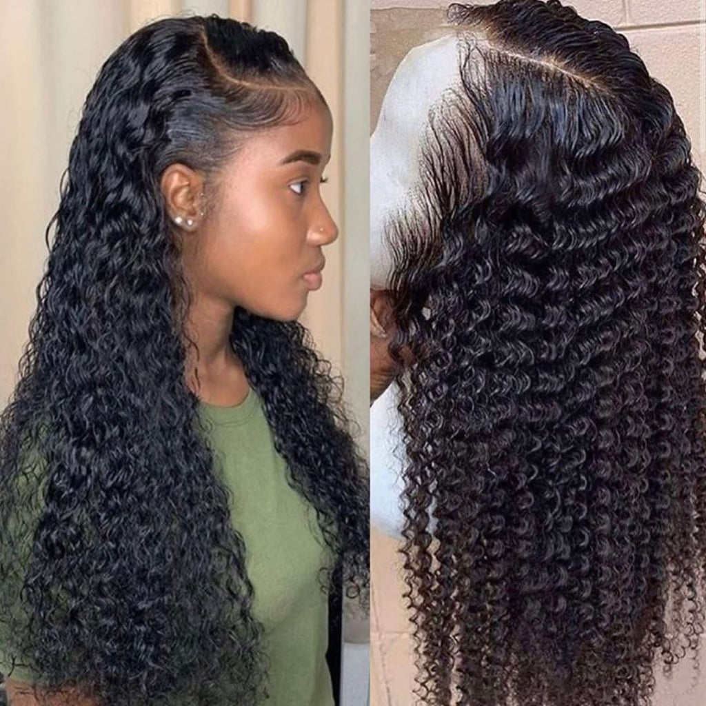 Water Wave Wig Short Curly Lace Front Human Hair Wigs For Black Women Bob Long Deep Frontal Brazilian Wig Wet And Wavy 13x4 Lace