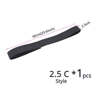1Pcs/Lot Elastic Headband With Velcro 60Cm Edge Grip Band 2.5 3 3.5Cm Width Velcro Headband For Closure Frontal Wigs Lay Down