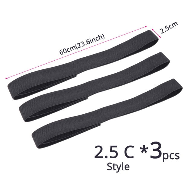 1Pcs/Lot Elastic Headband With Velcro 60Cm Edge Grip Band 2.5 3 3.5Cm Width Velcro Headband For Closure Frontal Wigs Lay Down