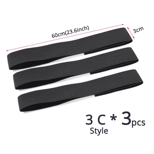 1Pcs/Lot Elastic Headband With Velcro 60Cm Edge Grip Band 2.5 3 3.5Cm Width Velcro Headband For Closure Frontal Wigs Lay Down