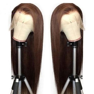 Silky Straight Lace Front Wig Synthetic Natural Black For Black Women Cosplay Glueless Long Heat Resistant Daily Wig Baby Hair
