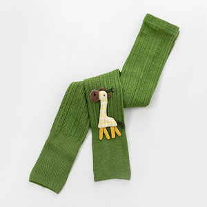 1 to 8 Years Spring Autum Cute Deer Girl Trousers High Quality Cotton Girls' Leggings Soft Knitted Pants for Children's Legging