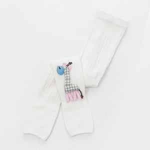 1 to 8 Years Spring Autum Cute Deer Girl Trousers High Quality Cotton Girls' Leggings Soft Knitted Pants for Children's Legging