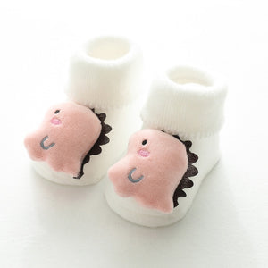 Autumn Winter Baby Girls Socks Newborn Cartoon Animal Baby Socks Infant Baby Boy Socks Anti Slip Soft Cotton Floor Sock Shoes