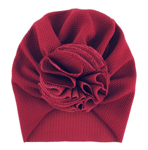 Cute Flower Baby Hat Toddler Turban Infant Head wraps Kids Bonnet Newborn Toddler Beanie Cap for  0-18m