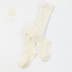 Spain Girls Stocking 2021 Spring Summer  Tight For Toddler Baby Hollow Infant Ribbed Tights Babies Pantyhose