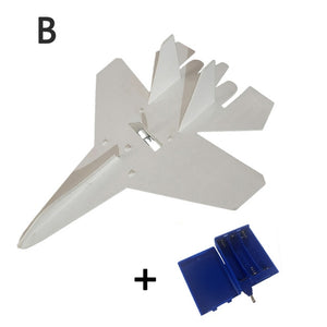 DIY Foam Glider Slingshot Airplane Model Toys for Children Boys Outdoor Interactive Game Assembled Rubber Band Aircraft Game