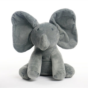 Robots Pet Elephant Electric Toys Ears Move Music Baby Animal Hide And Seek Cat Soothing Doll Elephant Dog Rabbit Plush Toy Kids