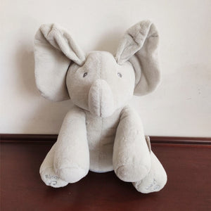 Robots Pet Elephant Electric Toys Ears Move Music Baby Animal Hide And Seek Cat Soothing Doll Elephant Dog Rabbit Plush Toy Kids
