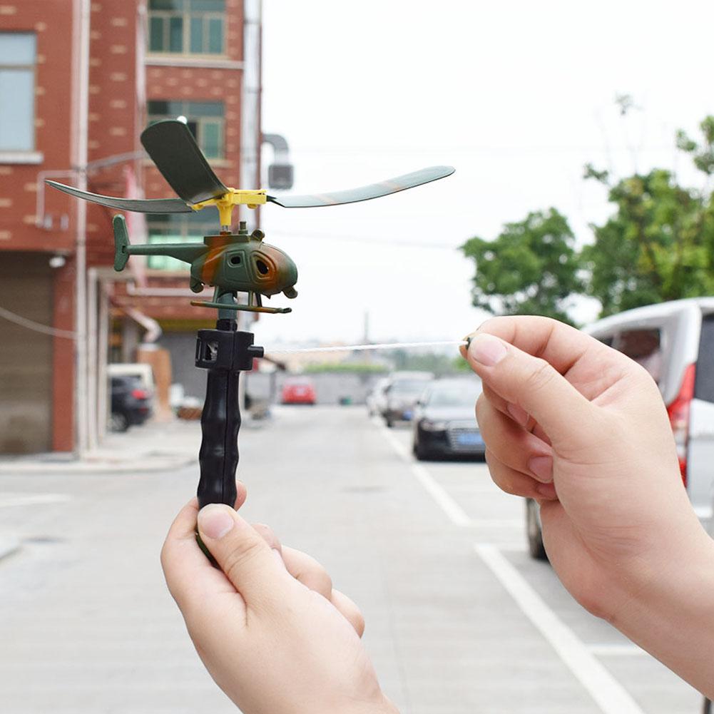 Plane toy Outdoor Toys for Kids Playing Drone Children's Day Gifts For Beginner Aviation Model Copter Handle Pull Helicopter