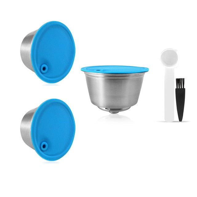 Refillable Coffee Capsule For Dolce Gusto Reusable Stainless Steel Filter Cup For Nescafe Cofee Machine Crema Maker
