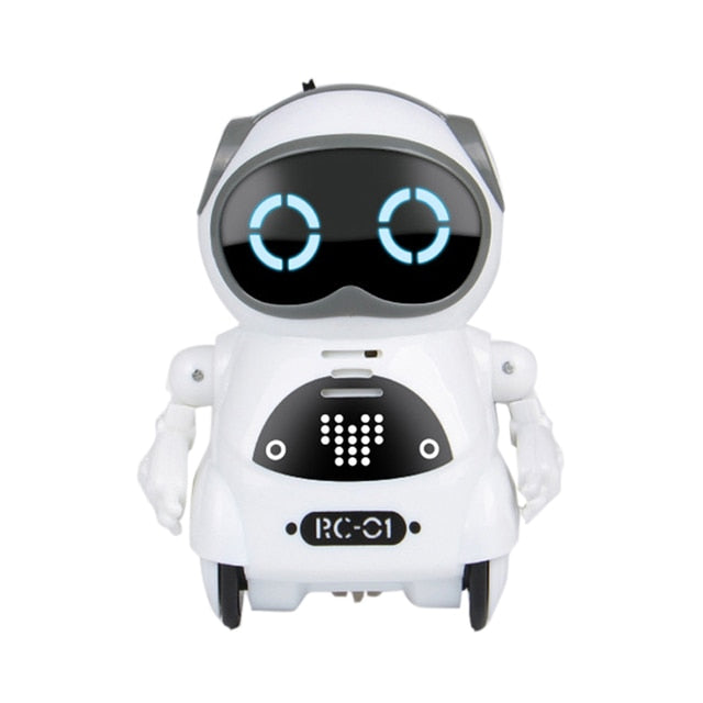 RC Pocket Robot Talking Interactive Dialogue Voice Recognition Record Singing Dancing Telling Story Mini RC Robot Toys Gift