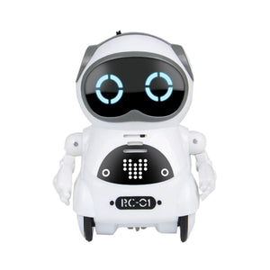 RC Pocket Robot Talking Interactive Dialogue Voice Recognition Record Singing Dancing Telling Story Mini RC Robot Toys Gift