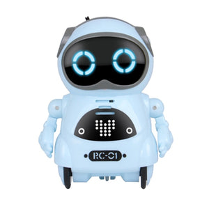 RC Pocket Robot Talking Interactive Dialogue Voice Recognition Record Singing Dancing Telling Story Mini RC Robot Toys Gift