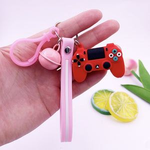 Creative Video Game Handle Keychain Simulation Joystick Model Key Chain Ring Pendant Men Women Couple Key Holder Trinket Gift