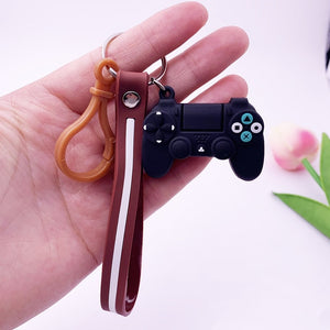 Creative Video Game Handle Keychain Simulation Joystick Model Key Chain Ring Pendant Men Women Couple Key Holder Trinket Gift