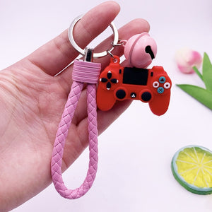 Creative Video Game Handle Keychain Simulation Joystick Model Key Chain Ring Pendant Men Women Couple Key Holder Trinket Gift