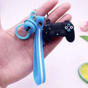 Creative Video Game Handle Keychain Simulation Joystick Model Key Chain Ring Pendant Men Women Couple Key Holder Trinket Gift
