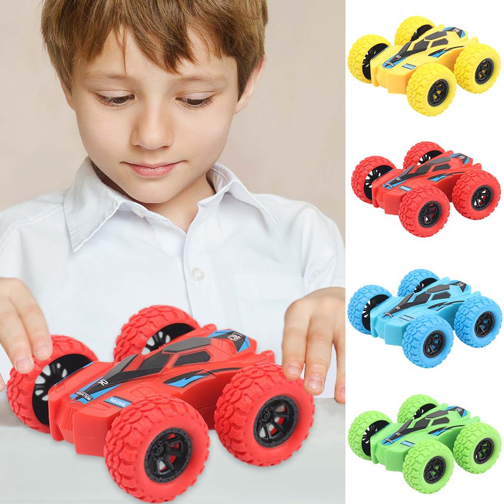 Kids Toy Car Fun Double-Side Vehicle Inertia Safety Crashworthiness and Fall Resistance Shatter-Proof Model for Child
