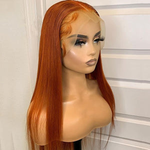 Silky Straight Lace Front Wig Synthetic Natural Black For Black Women Cosplay Glueless Long Heat Resistant Daily Wig Baby Hair